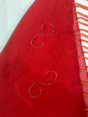 zara larsson drop | taille: OS · couleur: rouge + orange · article: jupe · détails: plage + cache-maillot