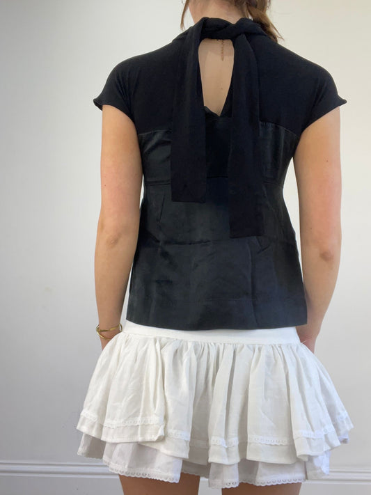 vintage edit seventeen | extra small black high neck top