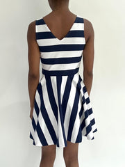 summermaxxing drop | extra small navy ralph lauren striped mini dress