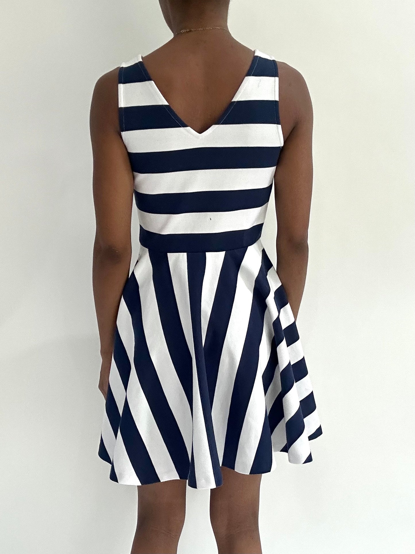 summermaxxing drop | extra small navy ralph lauren striped mini dress