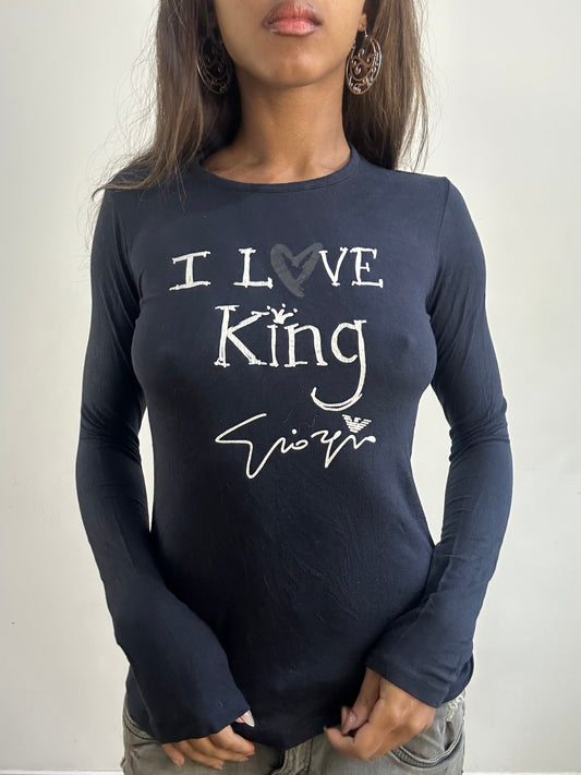 2016 edit | small black armani long sleeve top