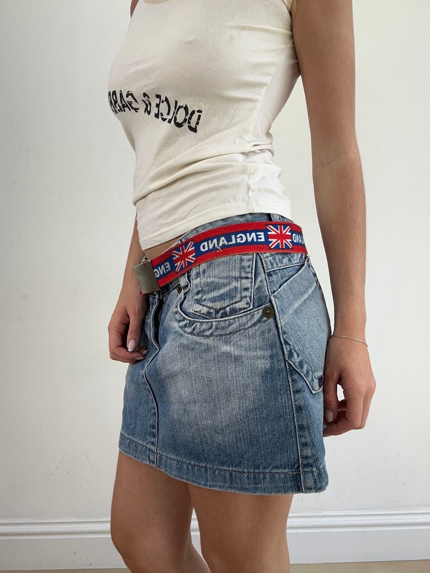 summer edit | red white and blue belt with england flag