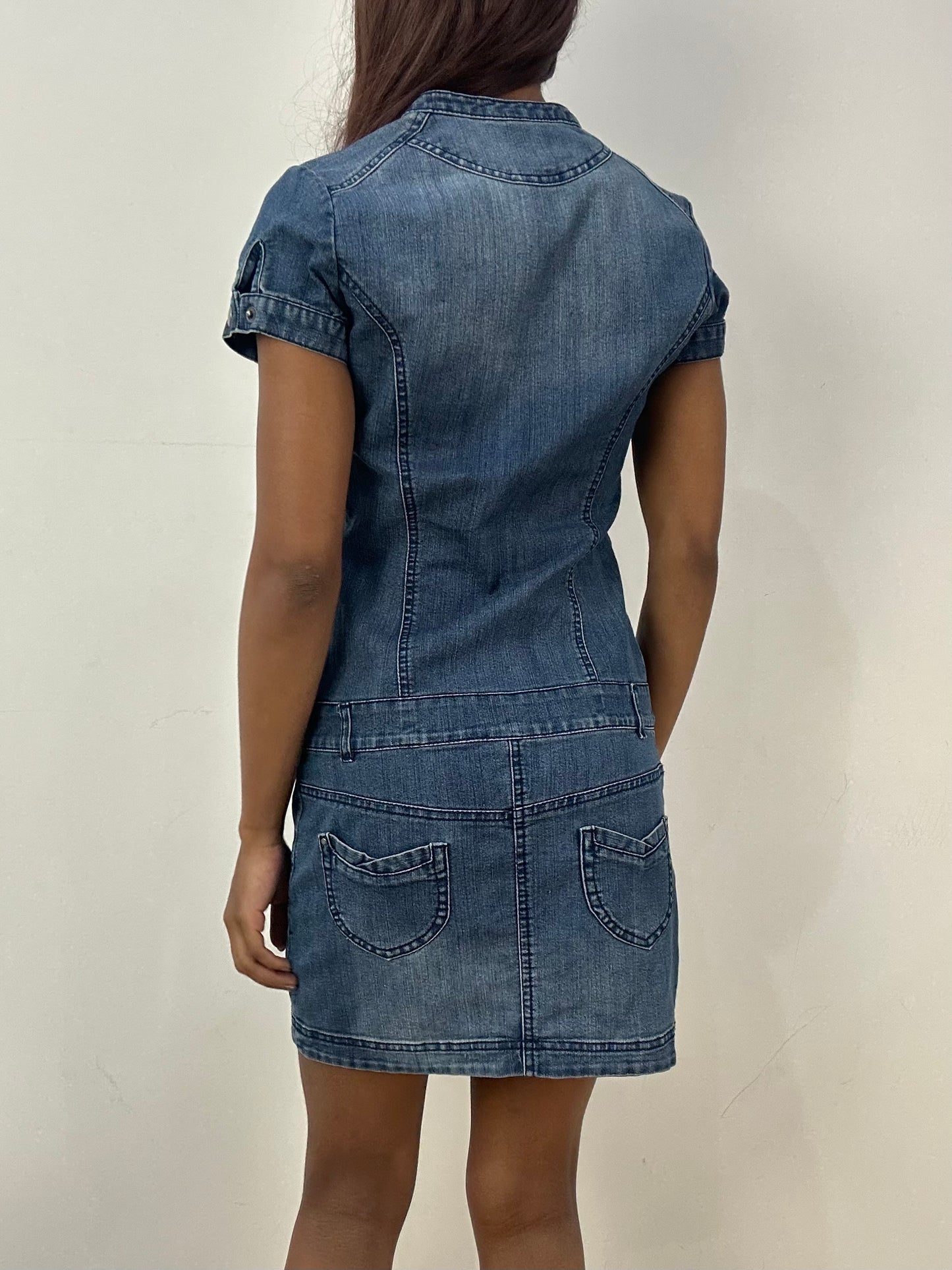 vintage edit thirty-three | small blue pimkie denim mini dress