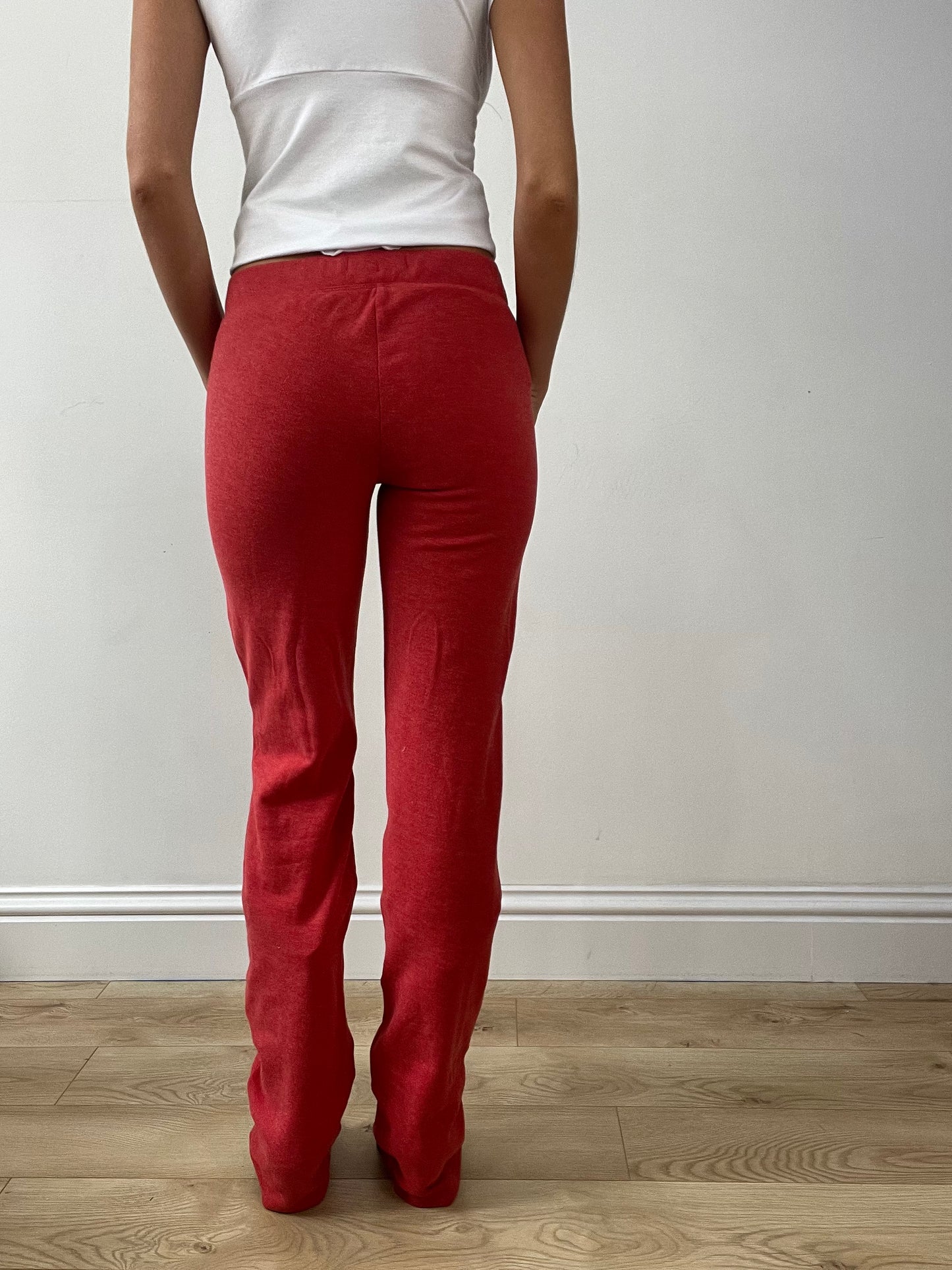 GIRLBAND DROP | small red hollister tracksuit bottoms
