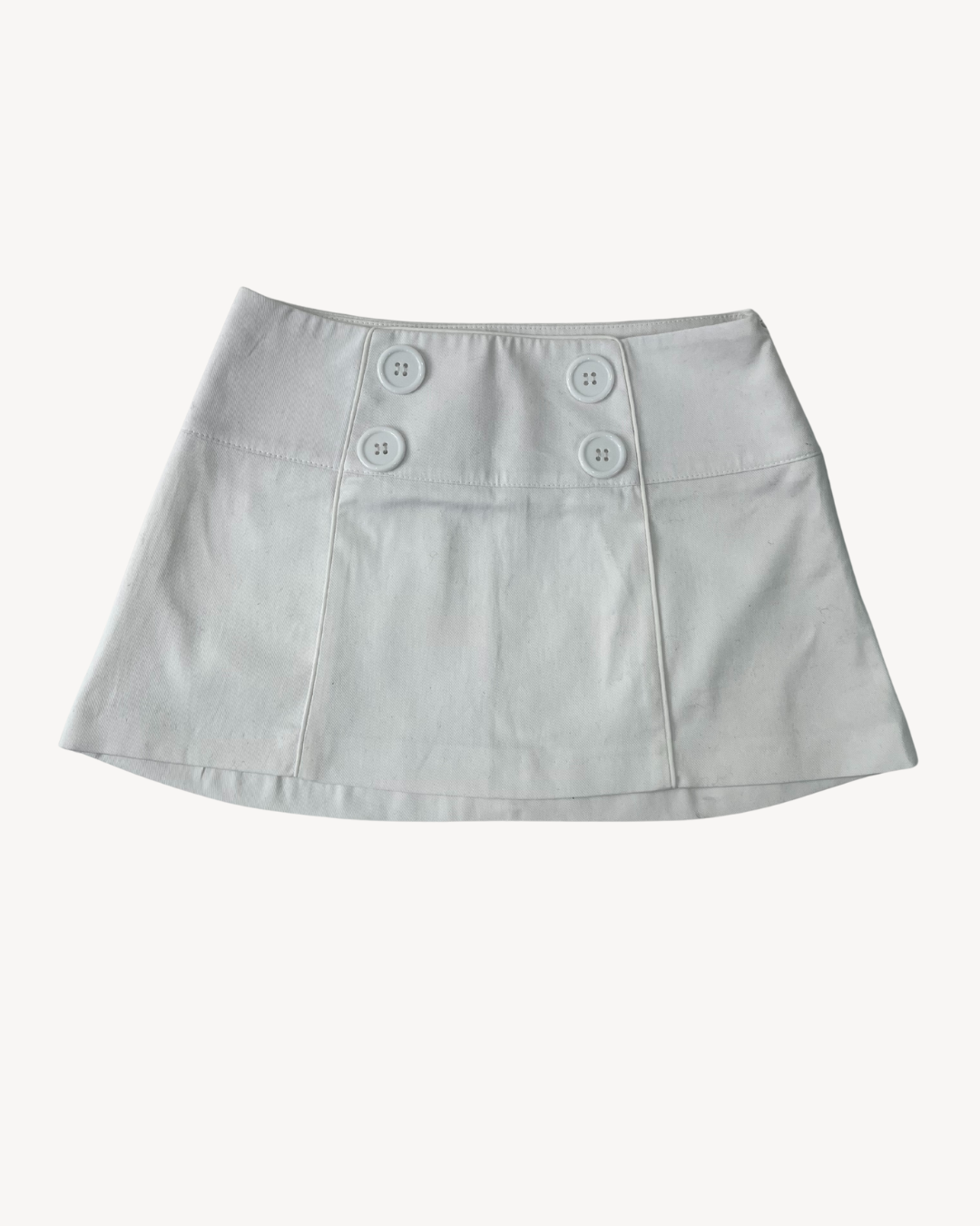 the penelope pea skirt in white