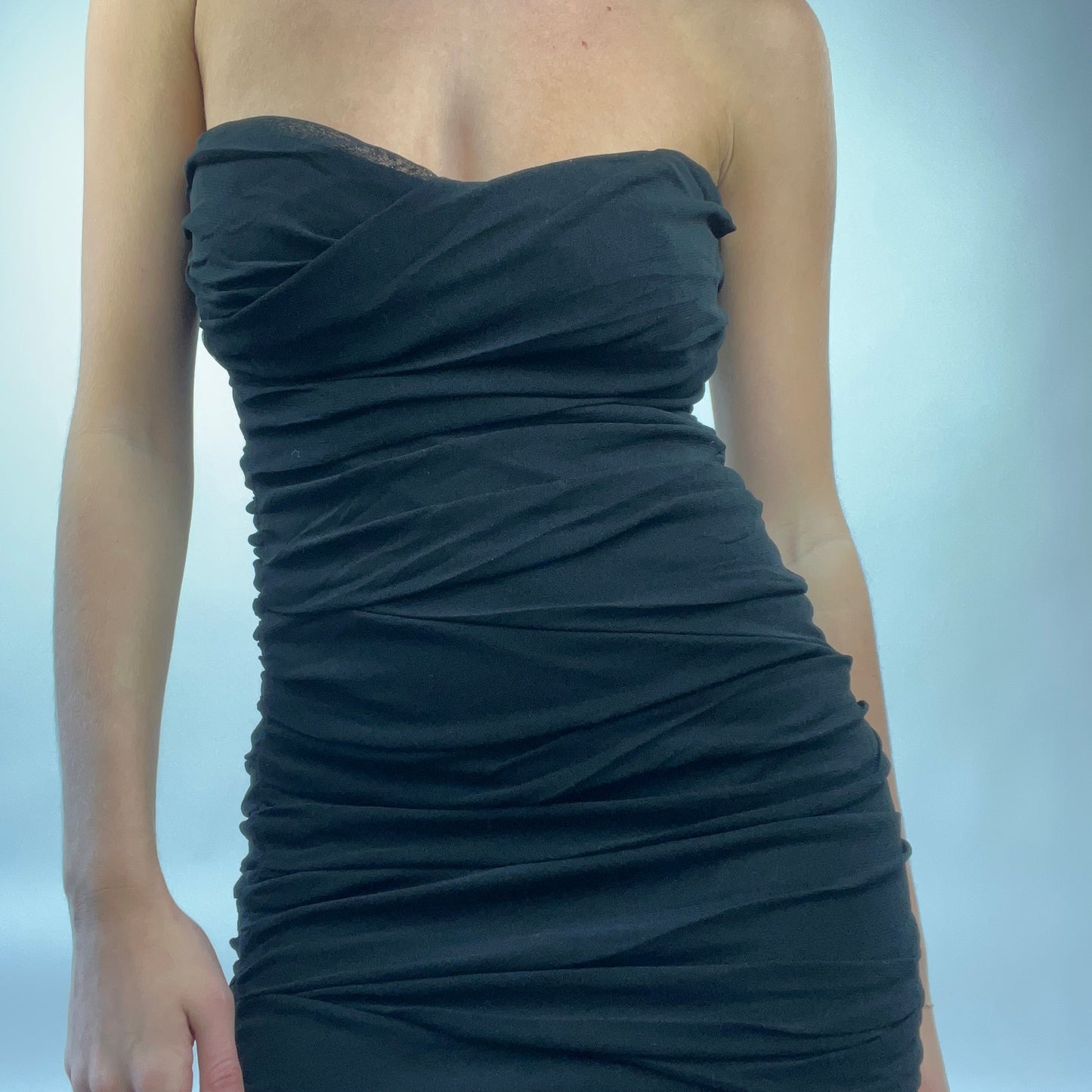 💻PROM SEASON DROP | medium black bandeau dress