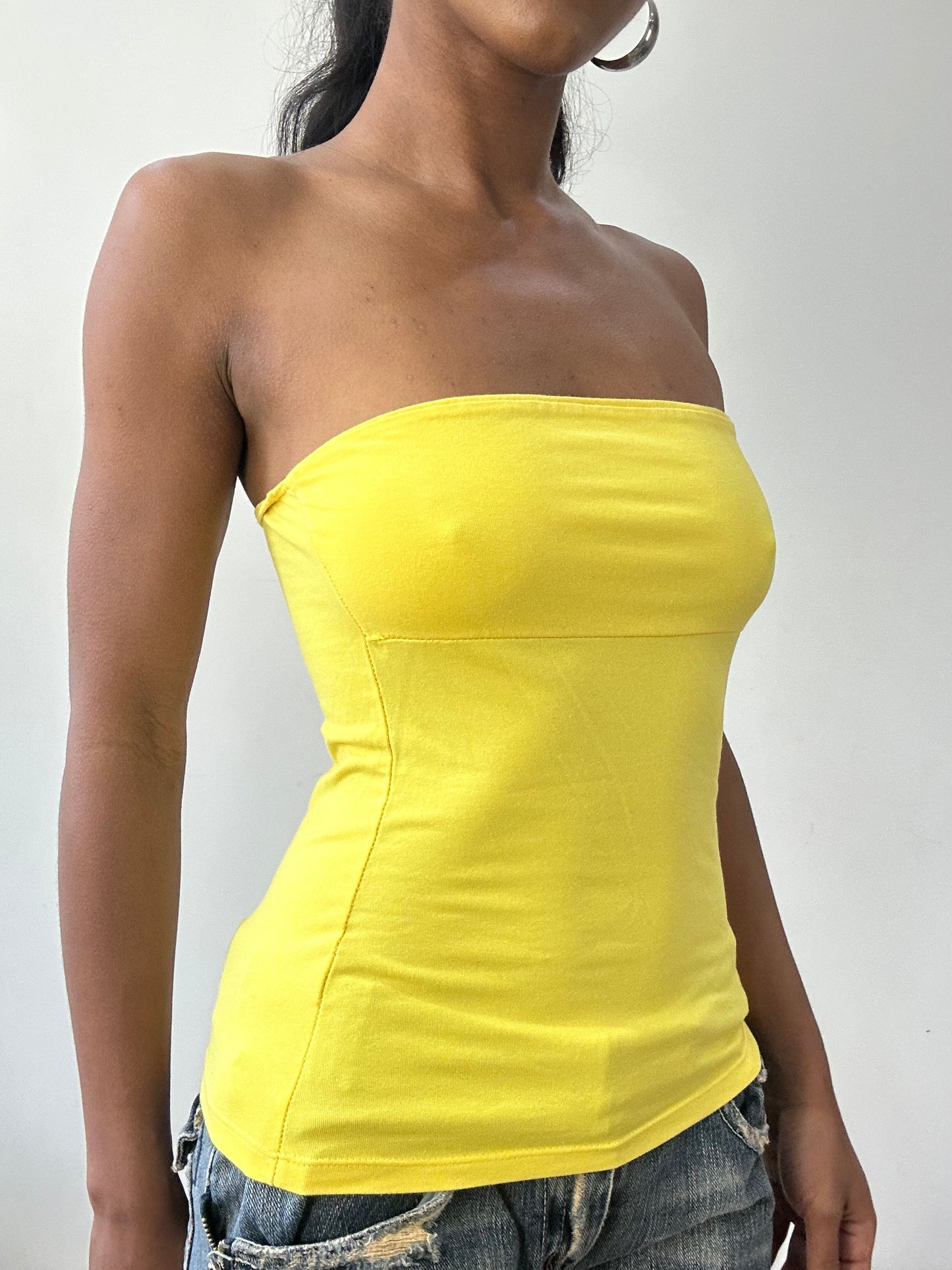 BEST PICKS | small yellow bandeau top