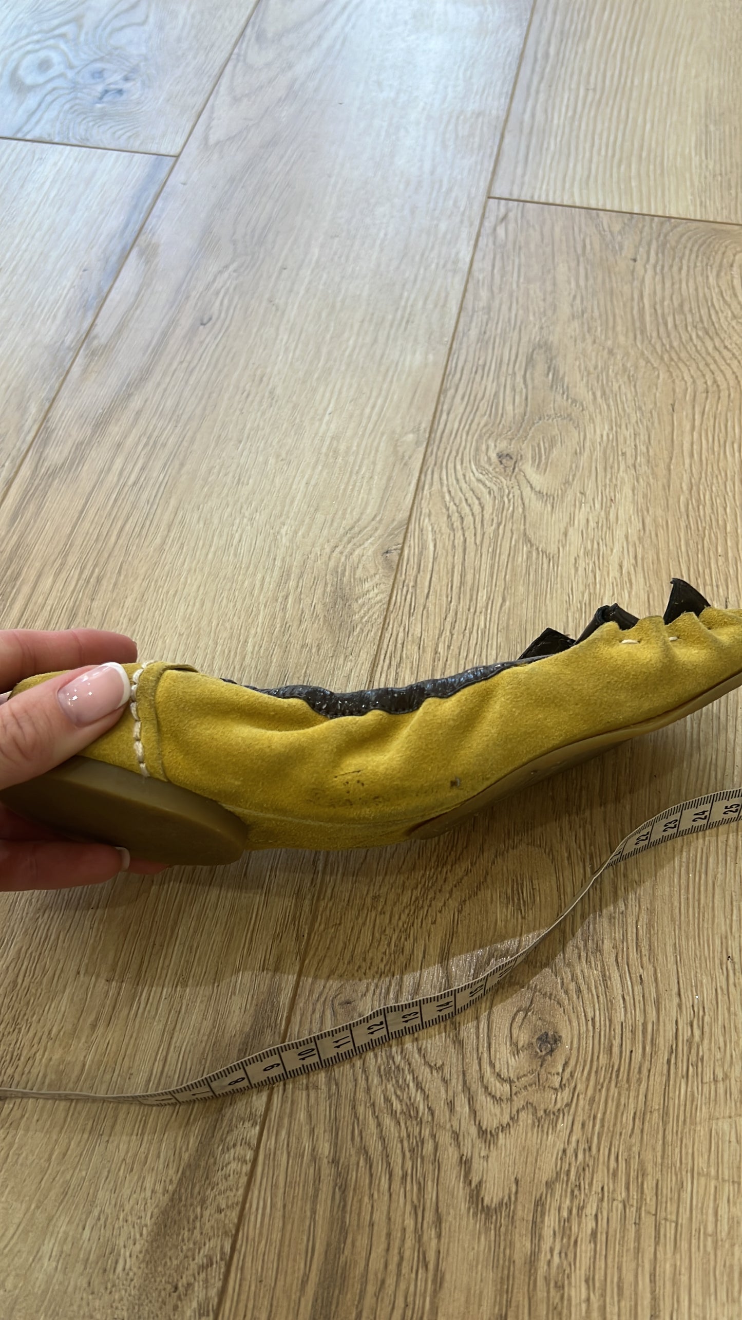 ⭐️vintage edit: wedding guest | uk 3.5 green and brown ballet pumps