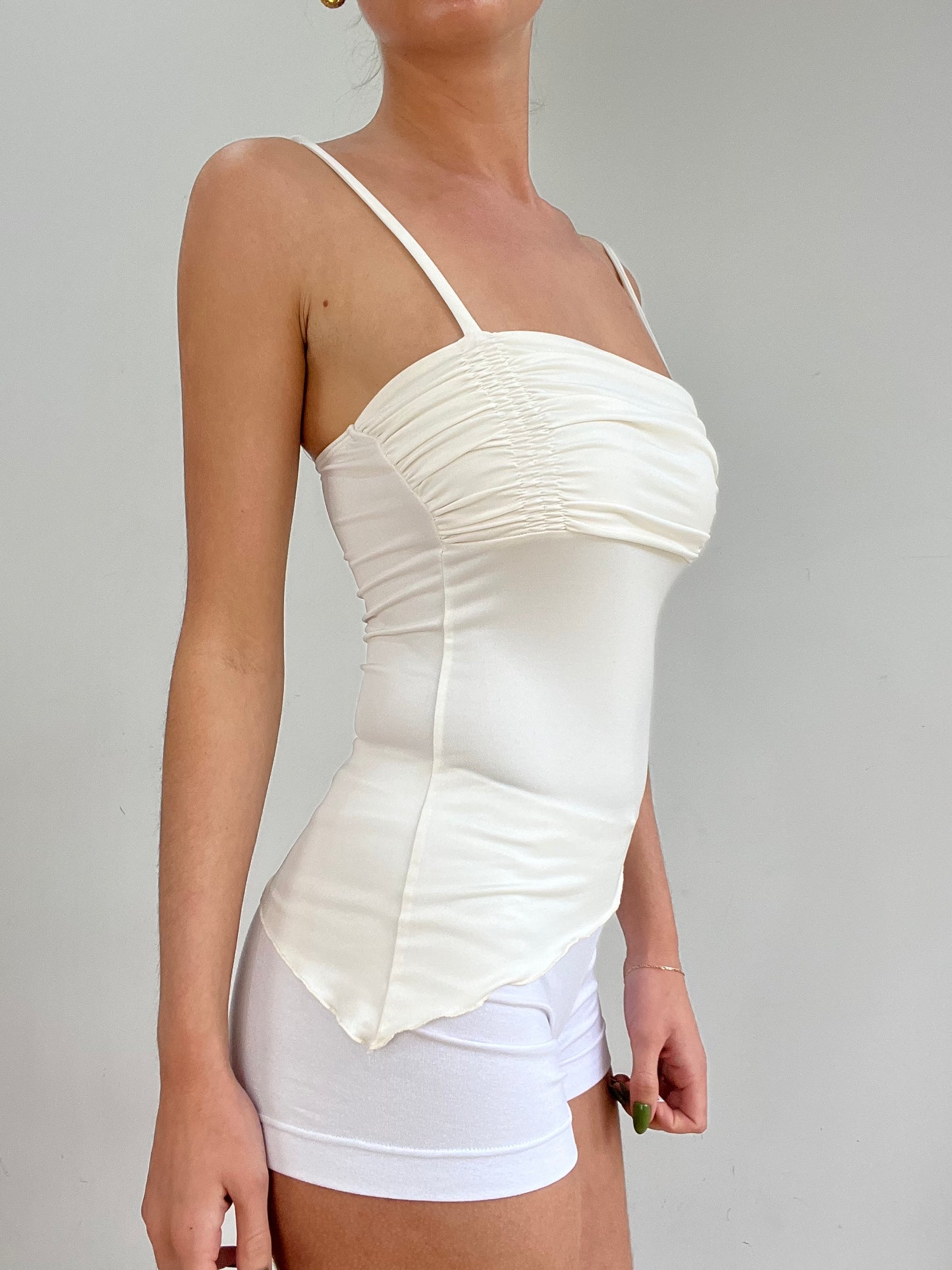 #345 SAMPLE SALE | extra small cream isla top