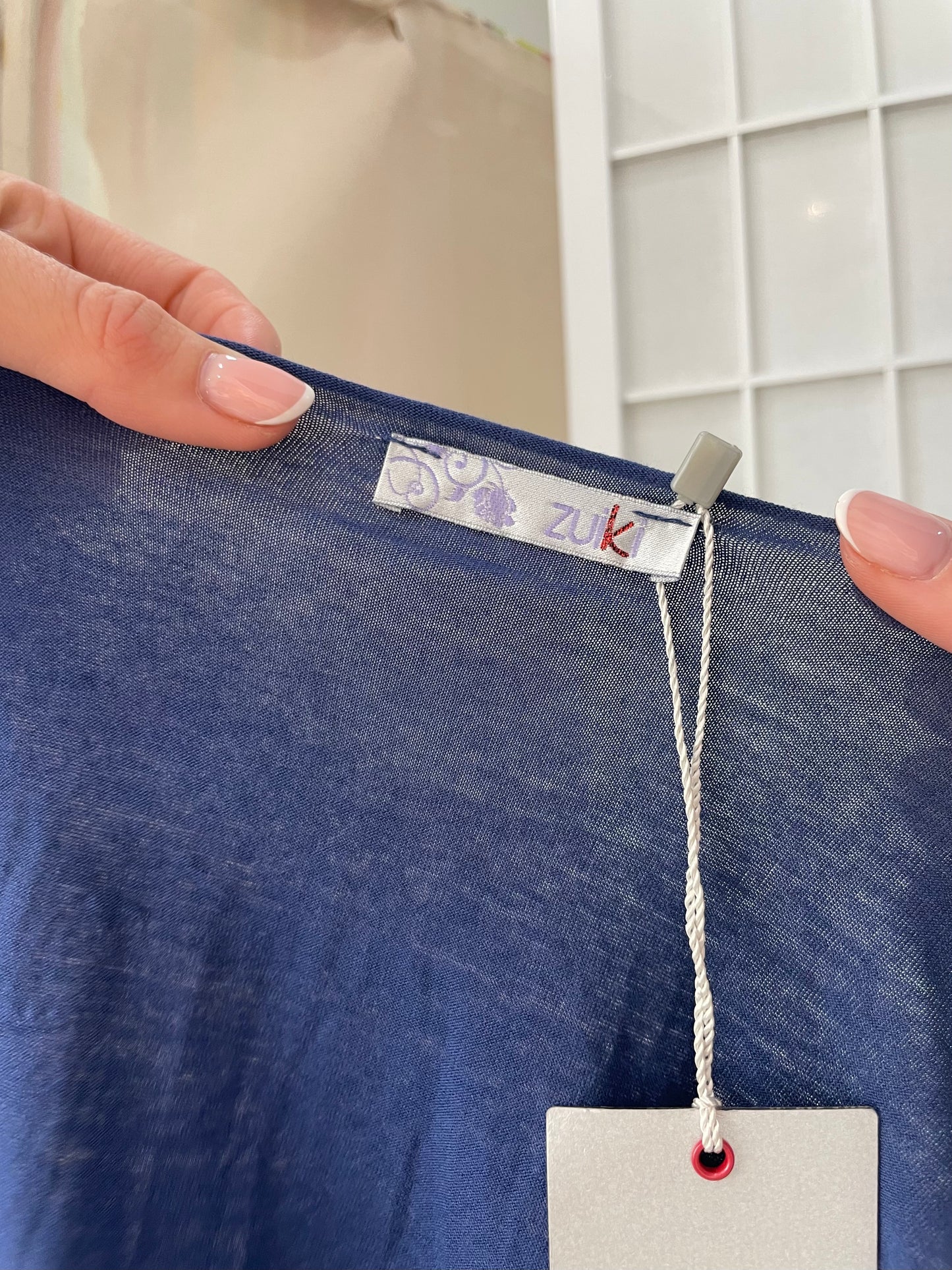 ADDISON RAE DROP | small blue tie short sleeve cardigan