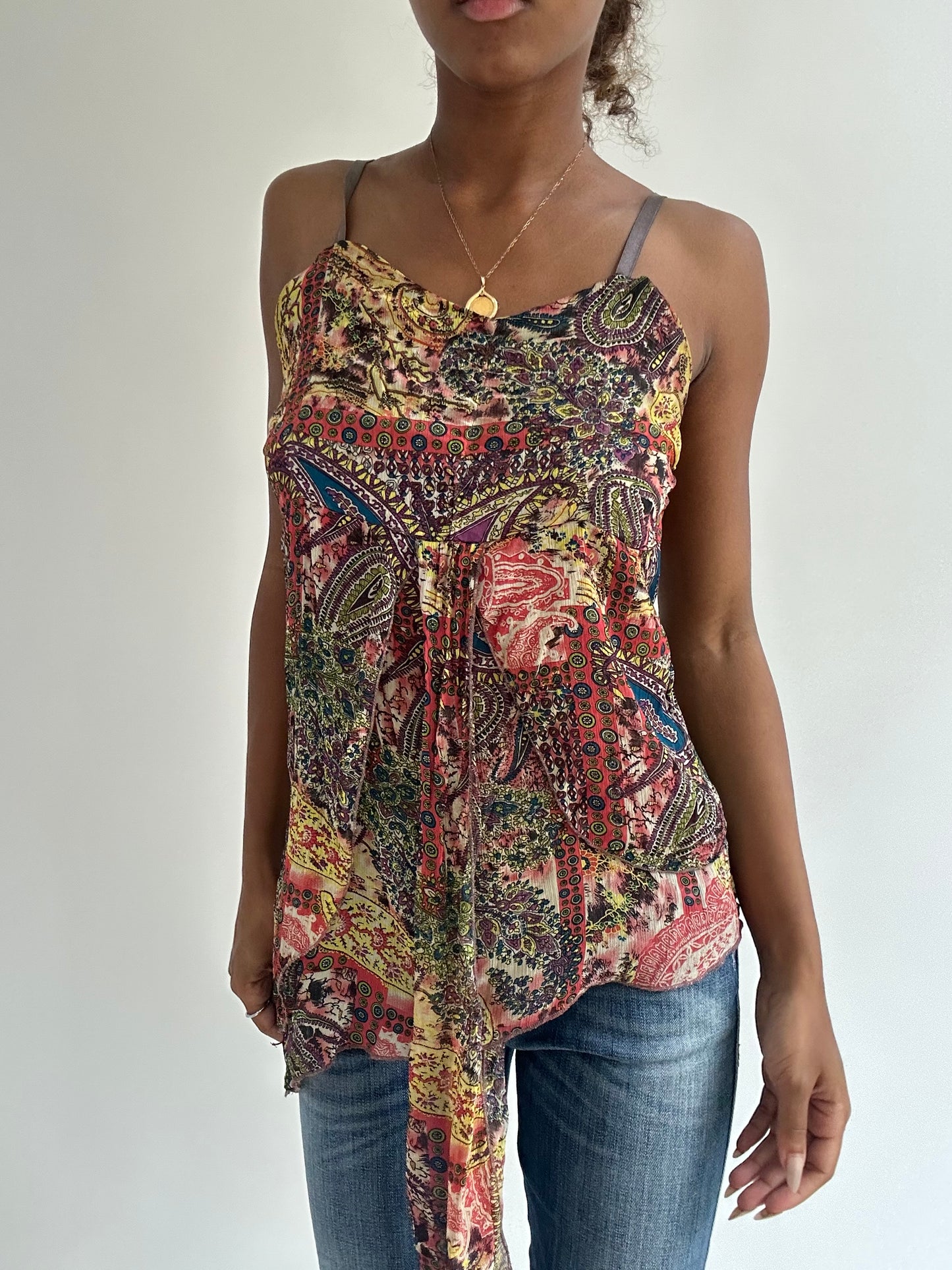 BEST PICKS | small patterned sheer cami top