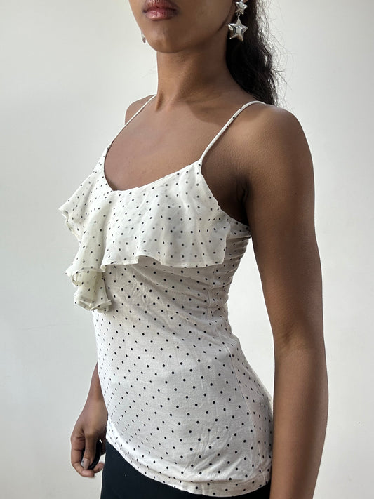 BEST PICKS | small white old h&m polka dot cami
