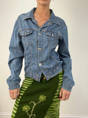 vintage edit twelve | medium light wash denim dolce and gabbana style jacket