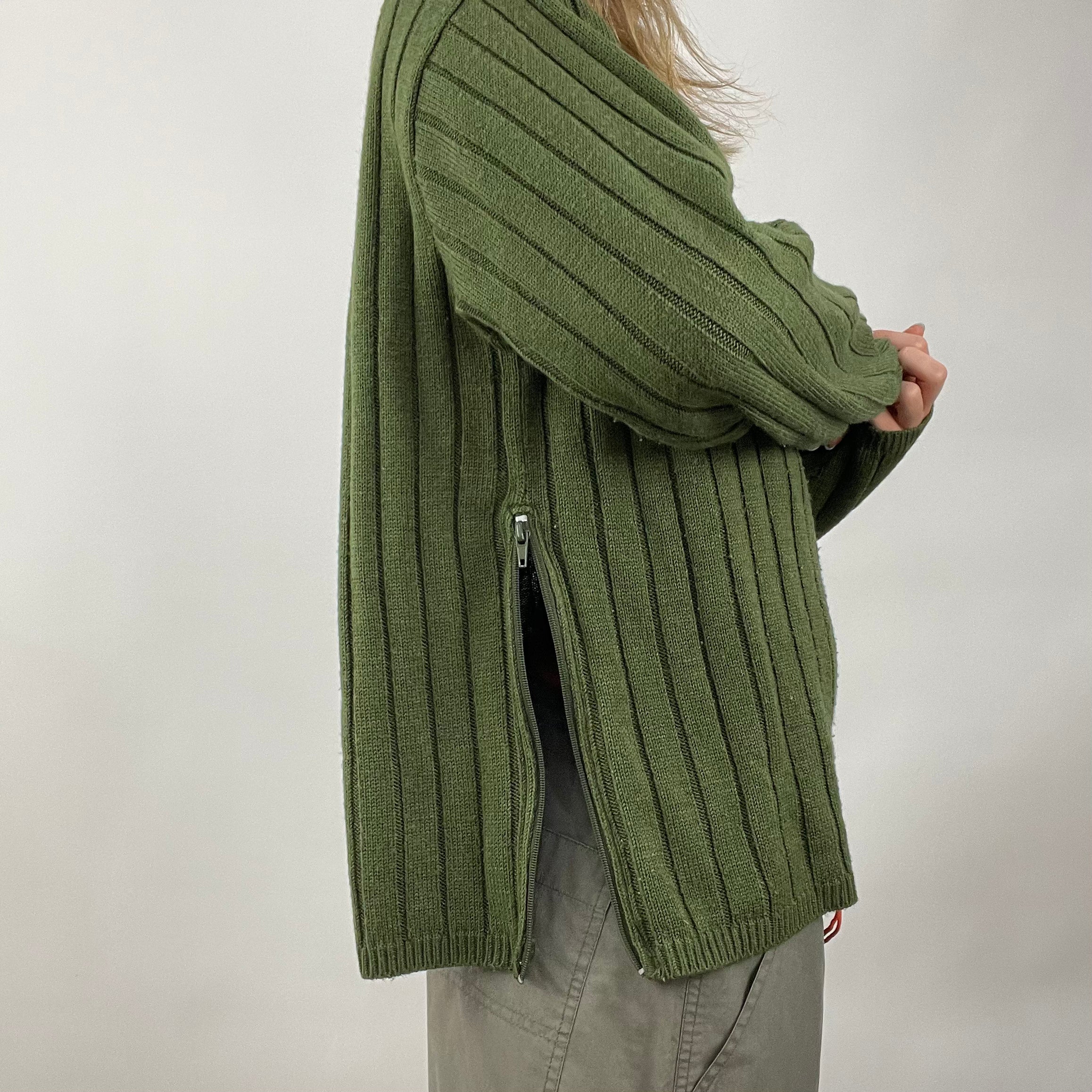 GORPCORE DROP medium green fila knit jumper remass