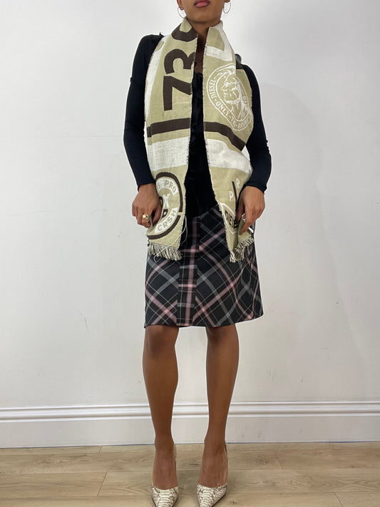 vintage edit thirty-six | brown and cream diesel تاسيل سكارف