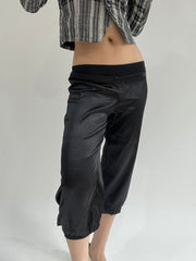 ‼️ | extra large black silk style shorts