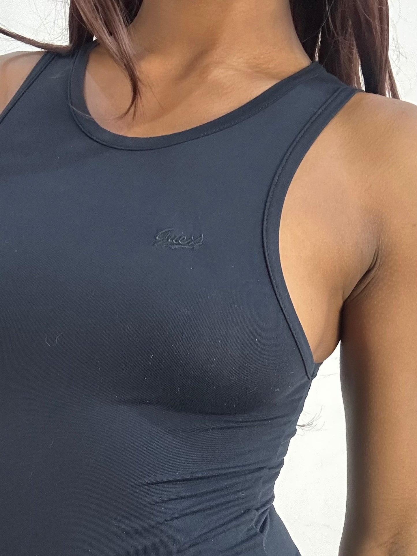 vintage edit thirty-three | small black guess tank top