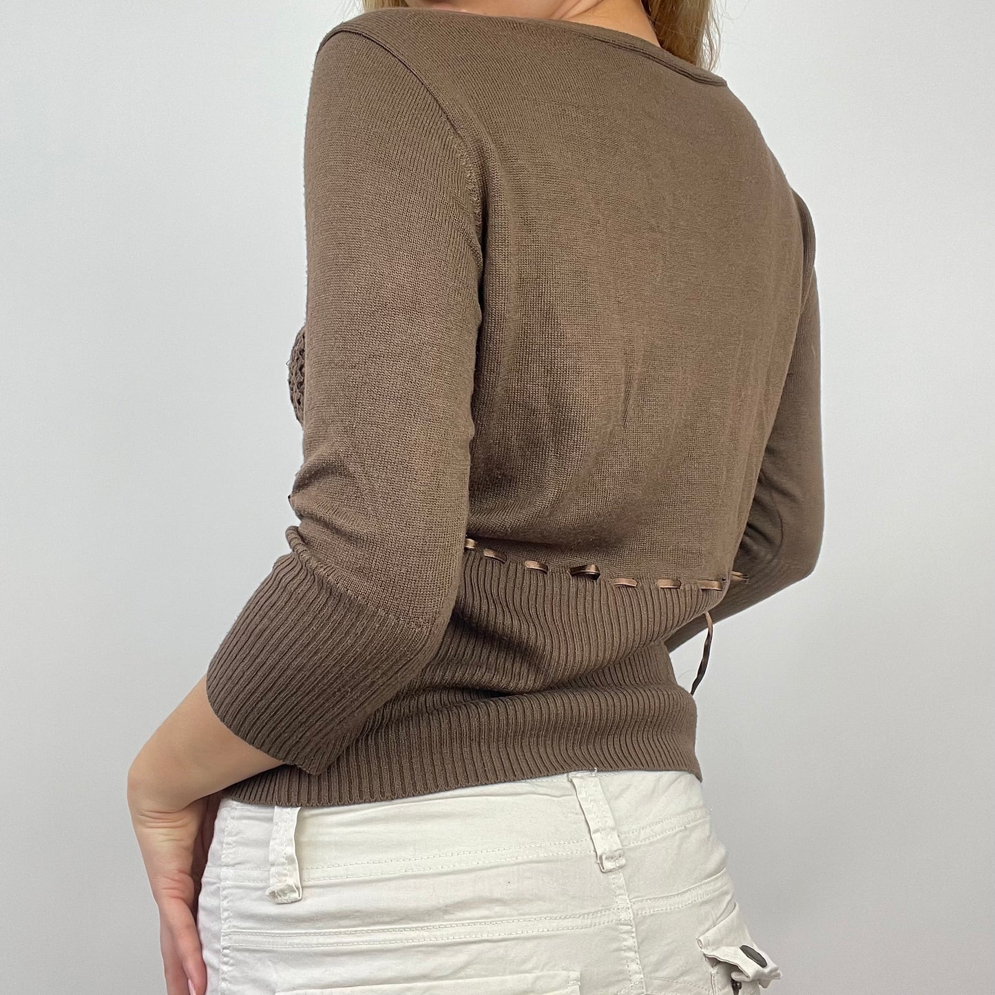 💻 ETHEREAL GIRL DROP | small brown crochet cardigan
