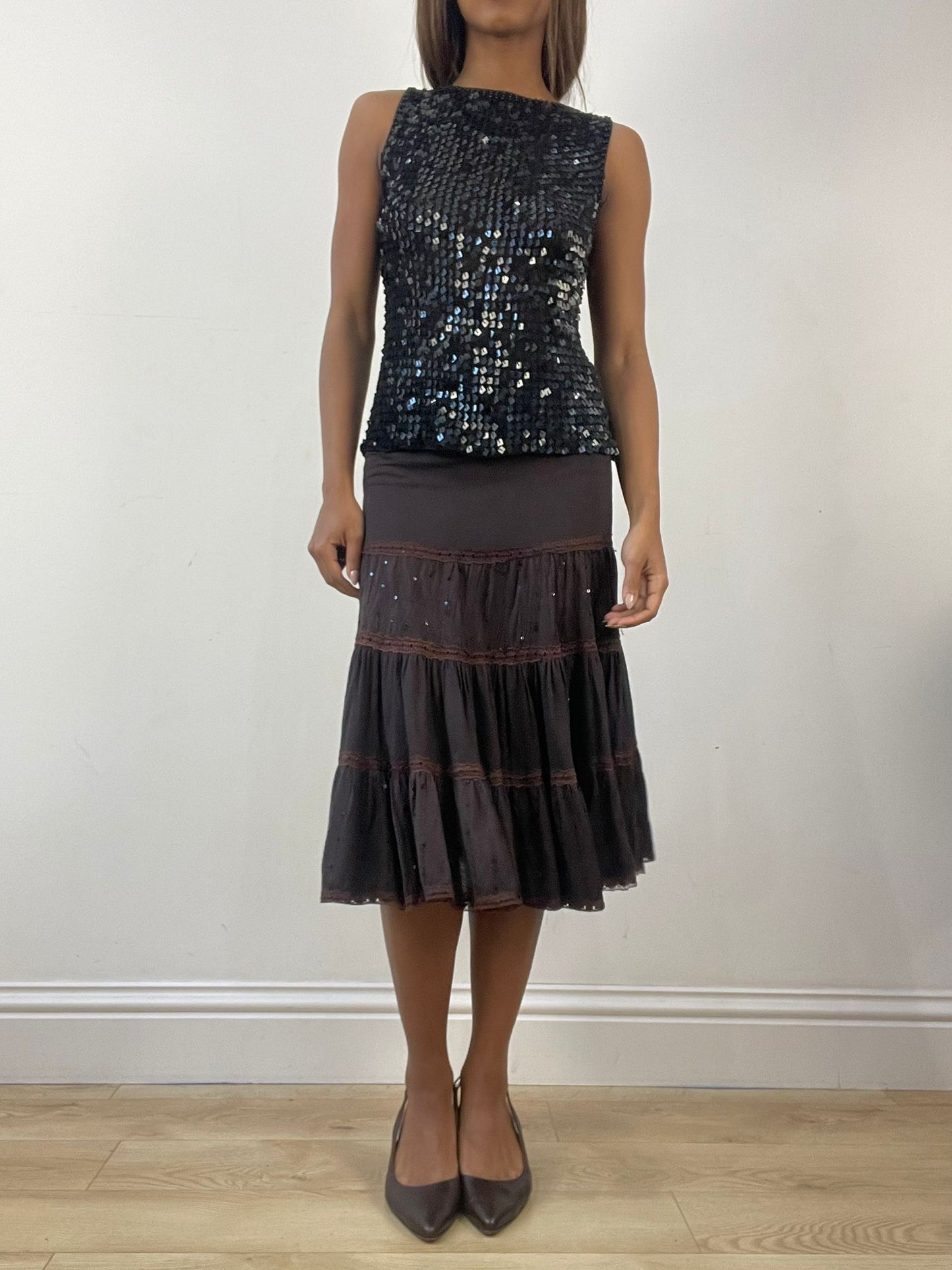 BEST PICKS | small black sequin top