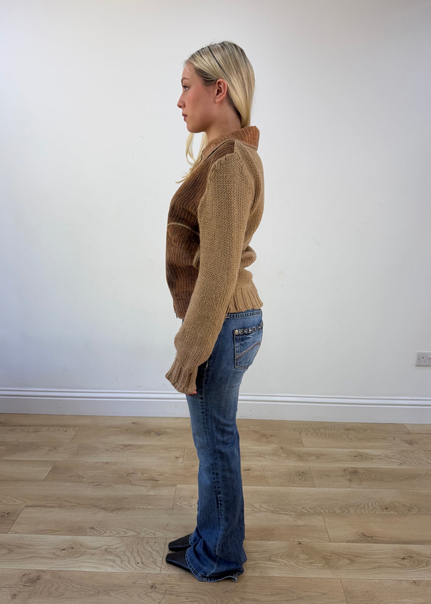 medium brown jacket