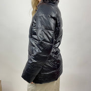 💻💚 CHALET GIRL DROP | medium black puffer jacket with fur collar