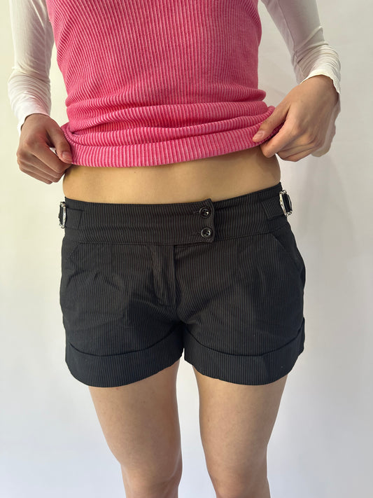 devil wears prada | small black pimkie pinstripe shorts