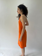 festival drop | taille: S/M · couleur: rose · article: robe · détails: réversible + encolure dos-nu + longueur midi