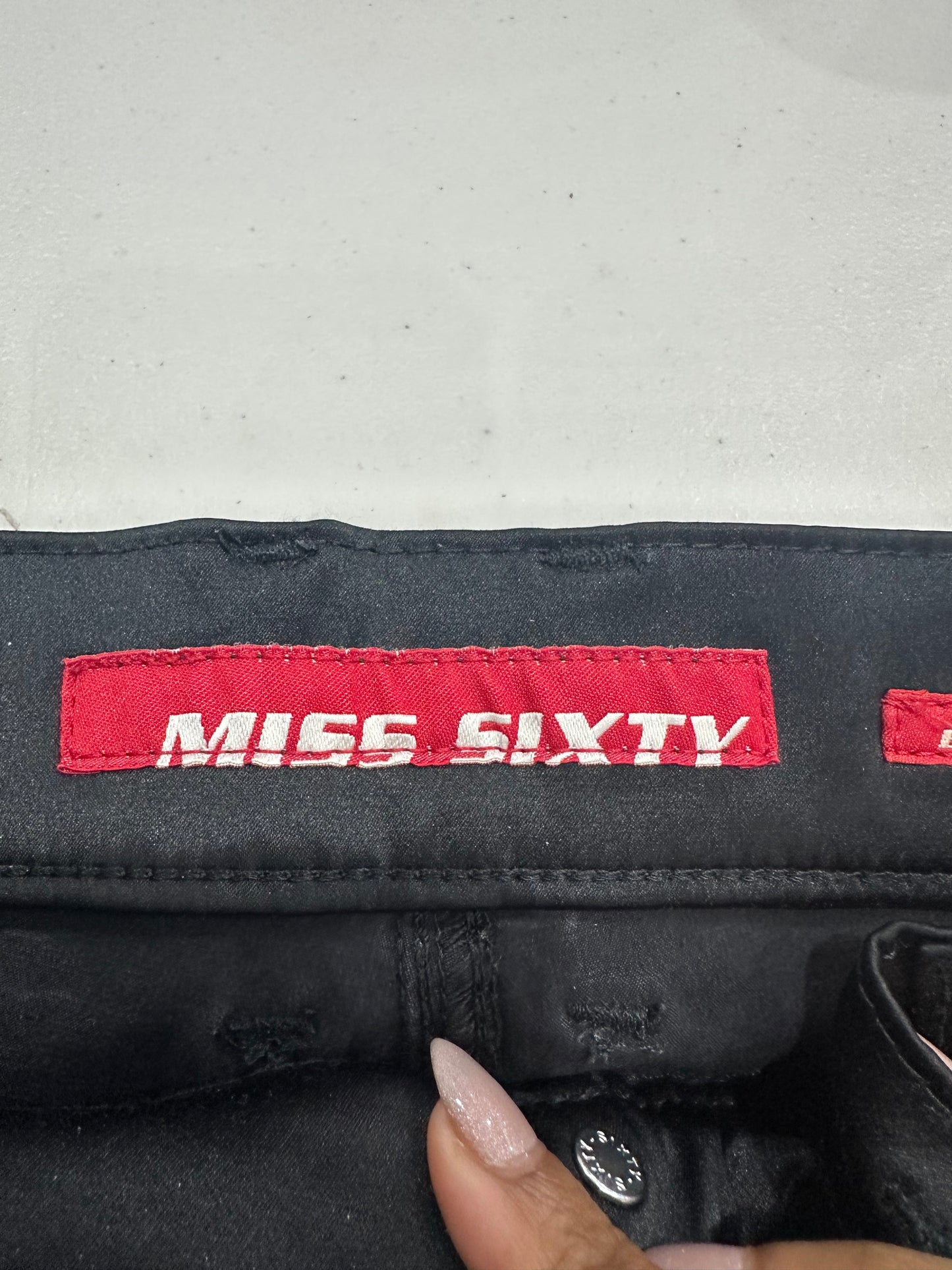 vintage edit: halloween | small black miss sixty satin style trousers