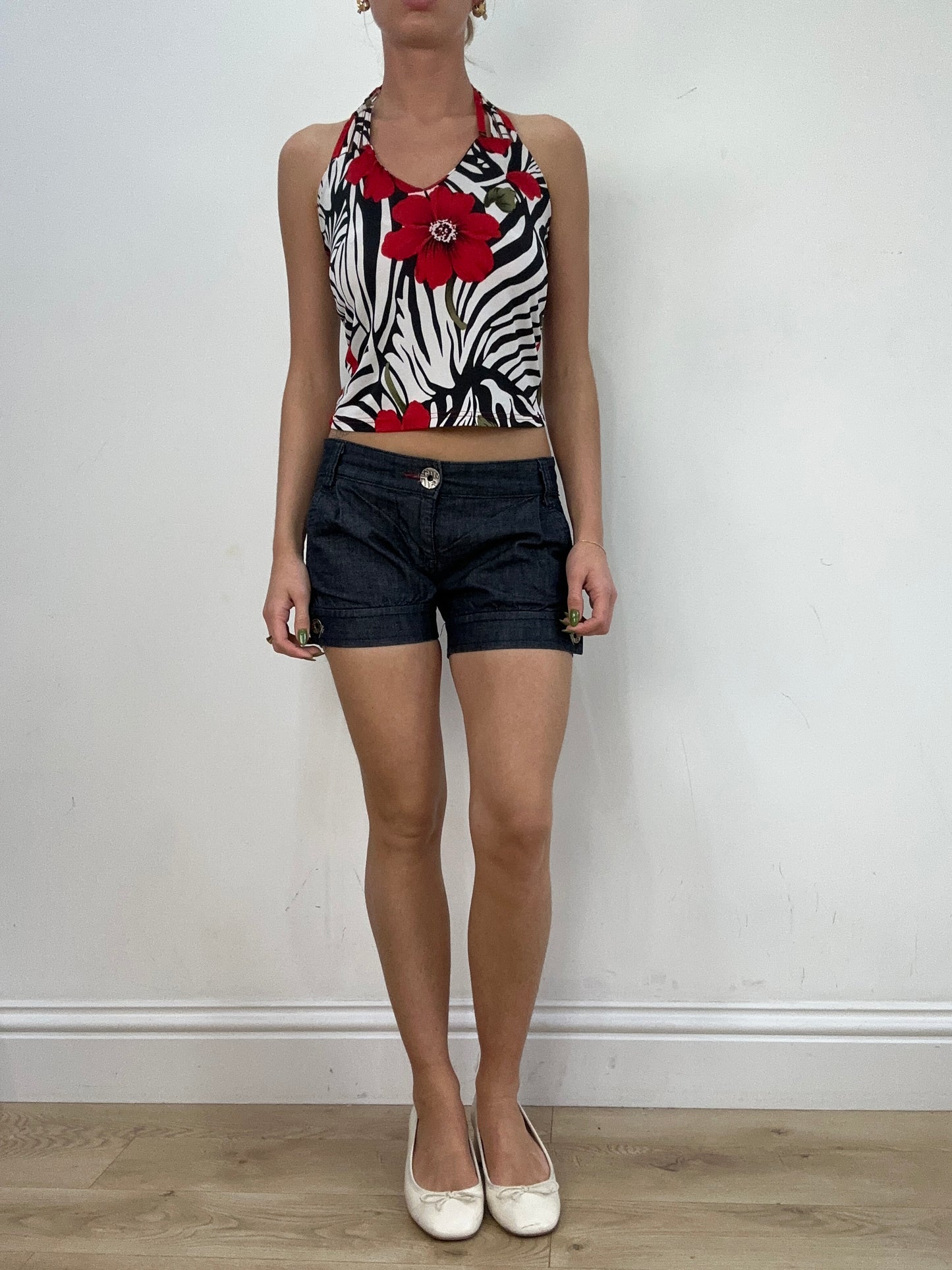 vintage edit seventeen | small dark wash miss sixty shorts