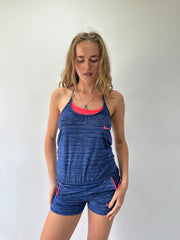 athleisure edit | small blue nike halterneck playsuit