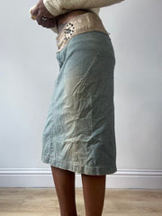 BEST PICKS | small blue denim midi skirt