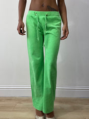 athleisure edit | Extra pequeno limão verde towelling suatpants