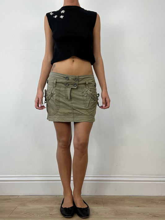 💻AUTUMN ESSENTIALS | medium khaki cargo skirt