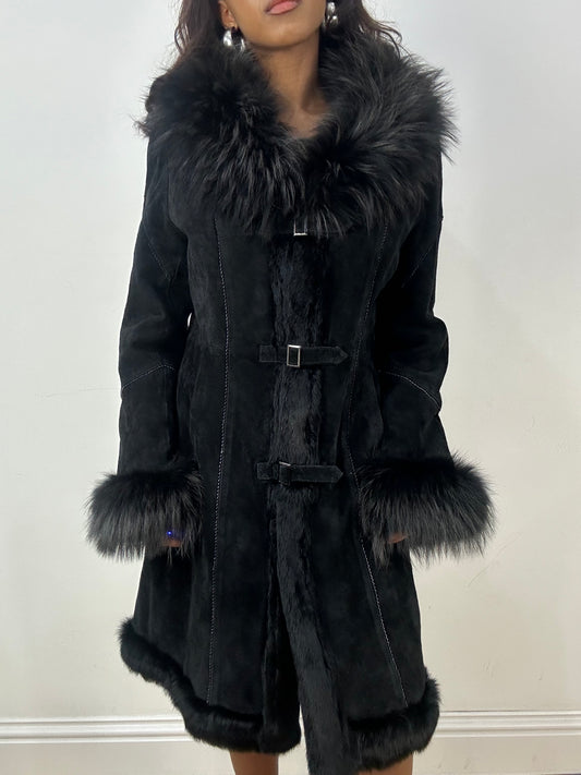BEST PICKS | medium black faux fur afghan style coat