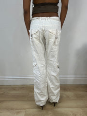 BEST PICKS | talla: M · color: blanco · prenda: pantalones · detalles: estilo cargo + integrado + con lazada