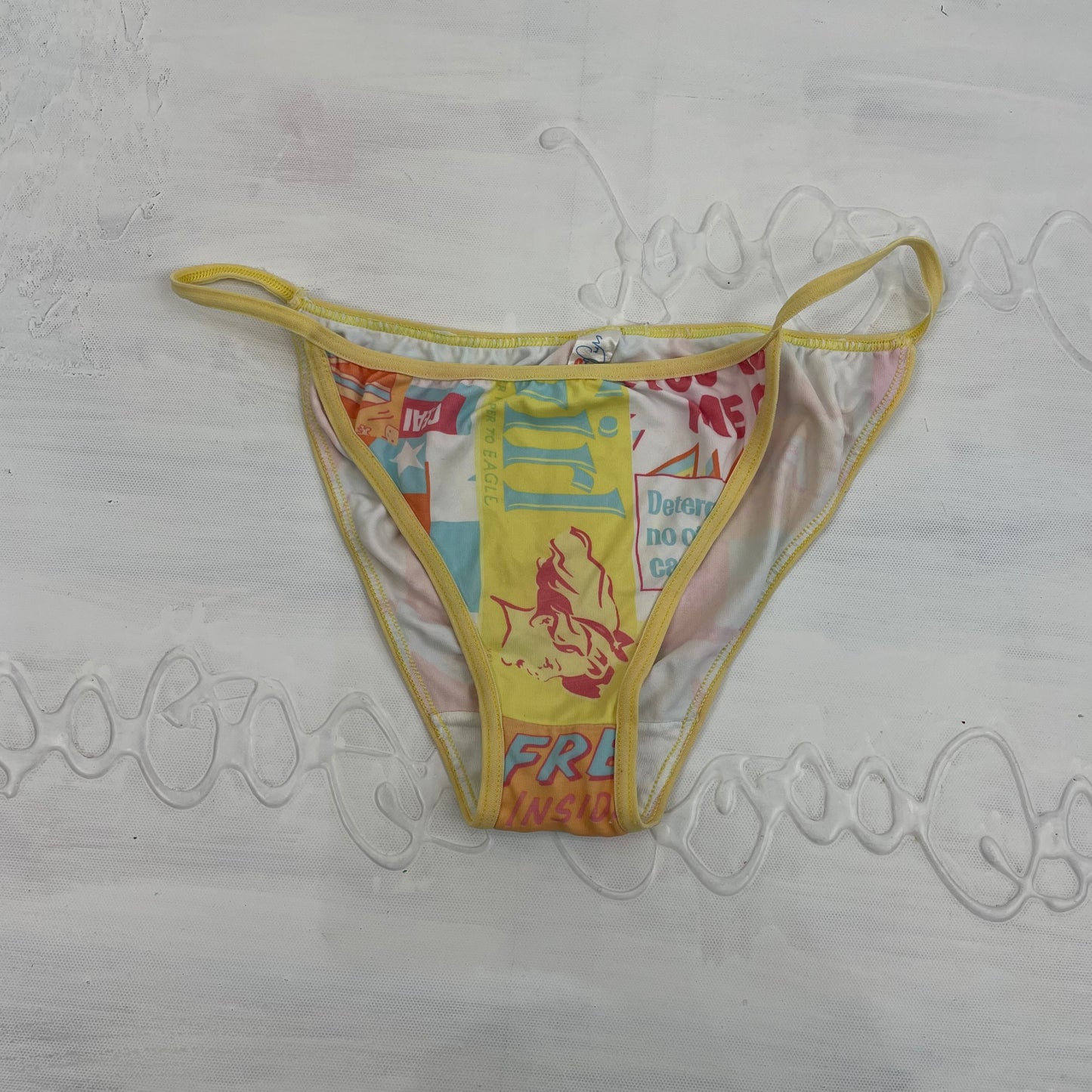 CHALET GIRL DROP | small yellow graphic underwear