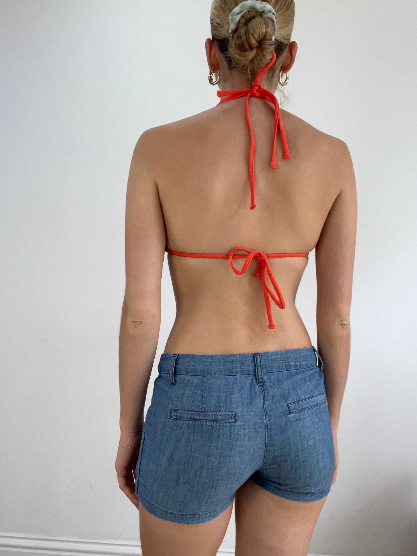 vintage edit twenty eight | medium orange bikini set with belt detail