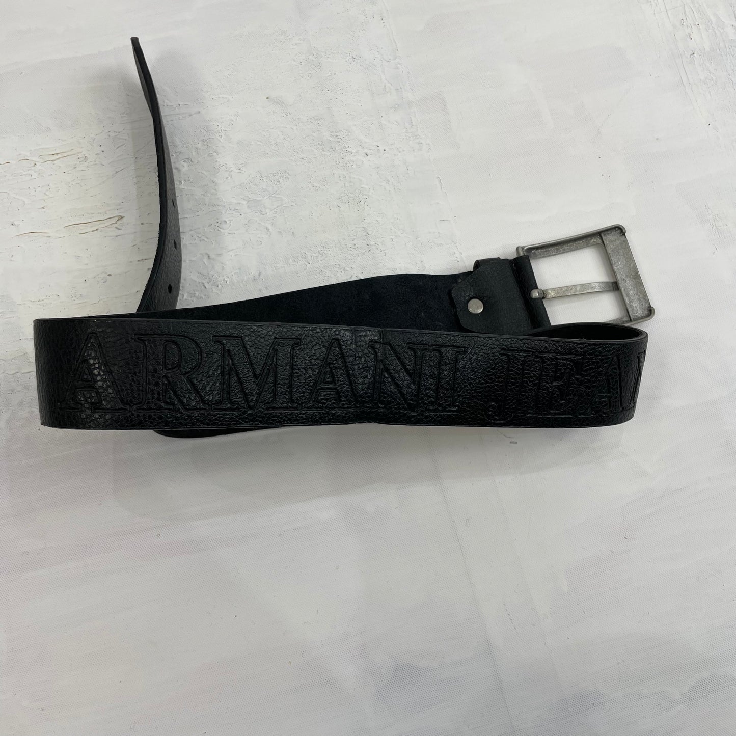 GORPCORE DROP | black “armani jeans” belt