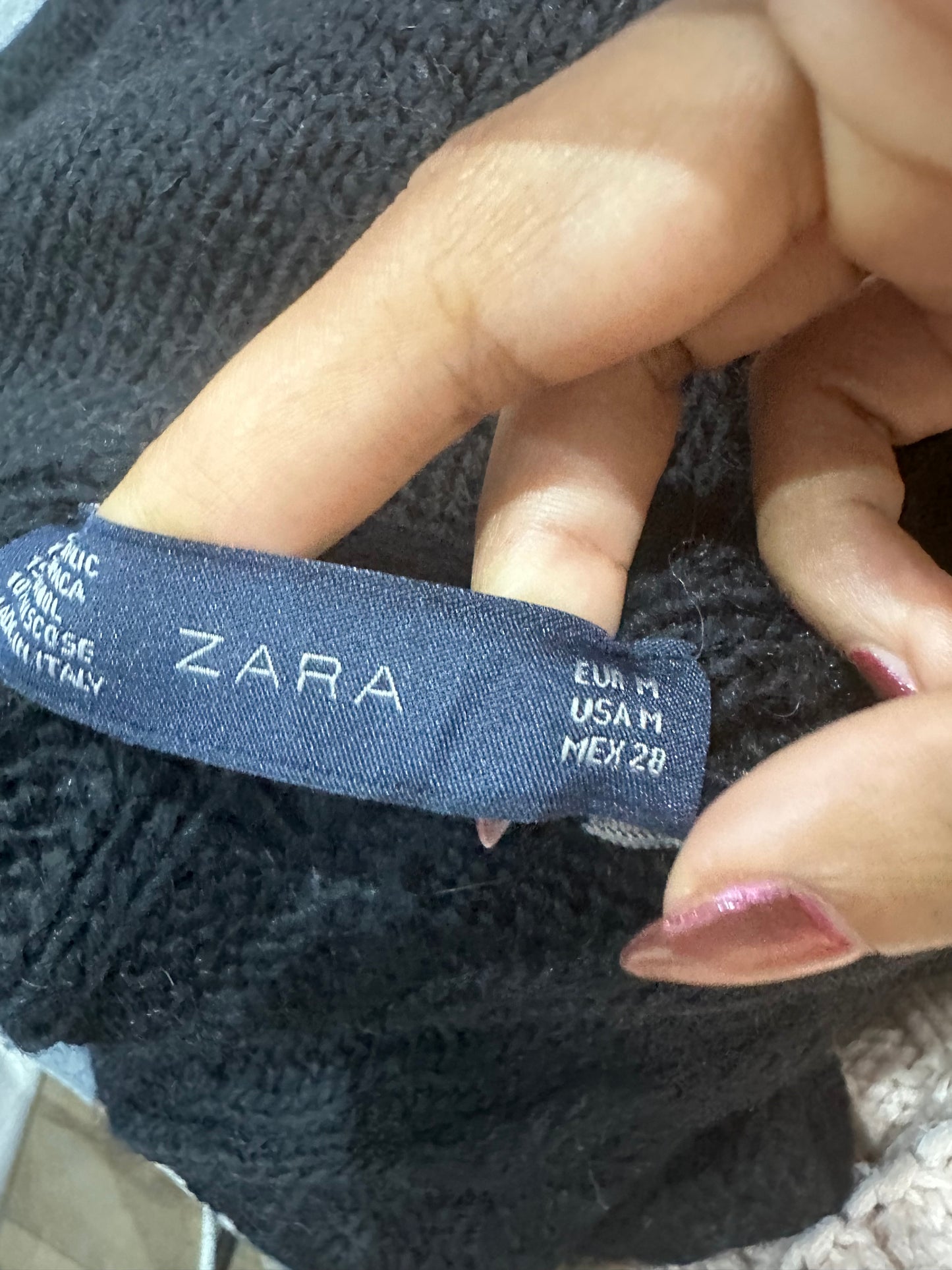 vintage edit thirty-four | small black old zara knit mini dress