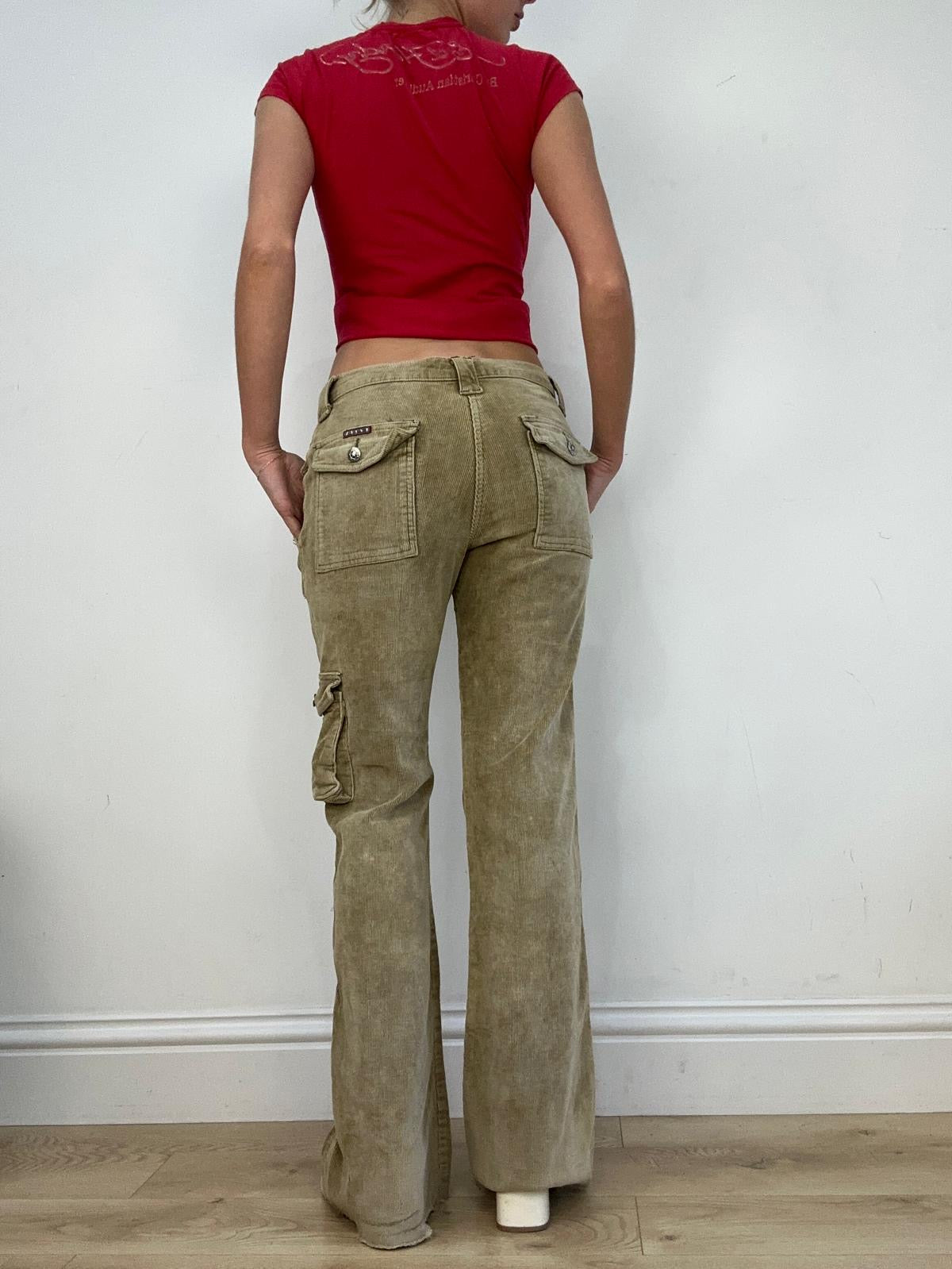 vintage edit fourteen | small beige corduroy trousers