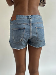 BEST PICKS | small blue denim mini shorts