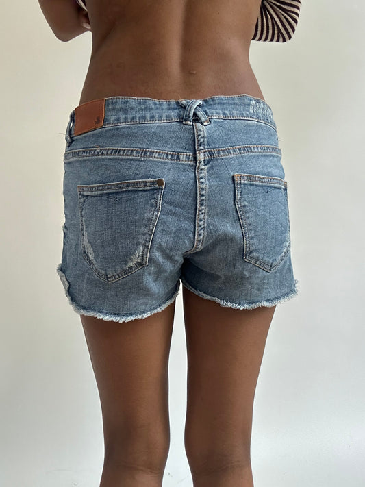 BEST PICKS | small blue denim mini shorts