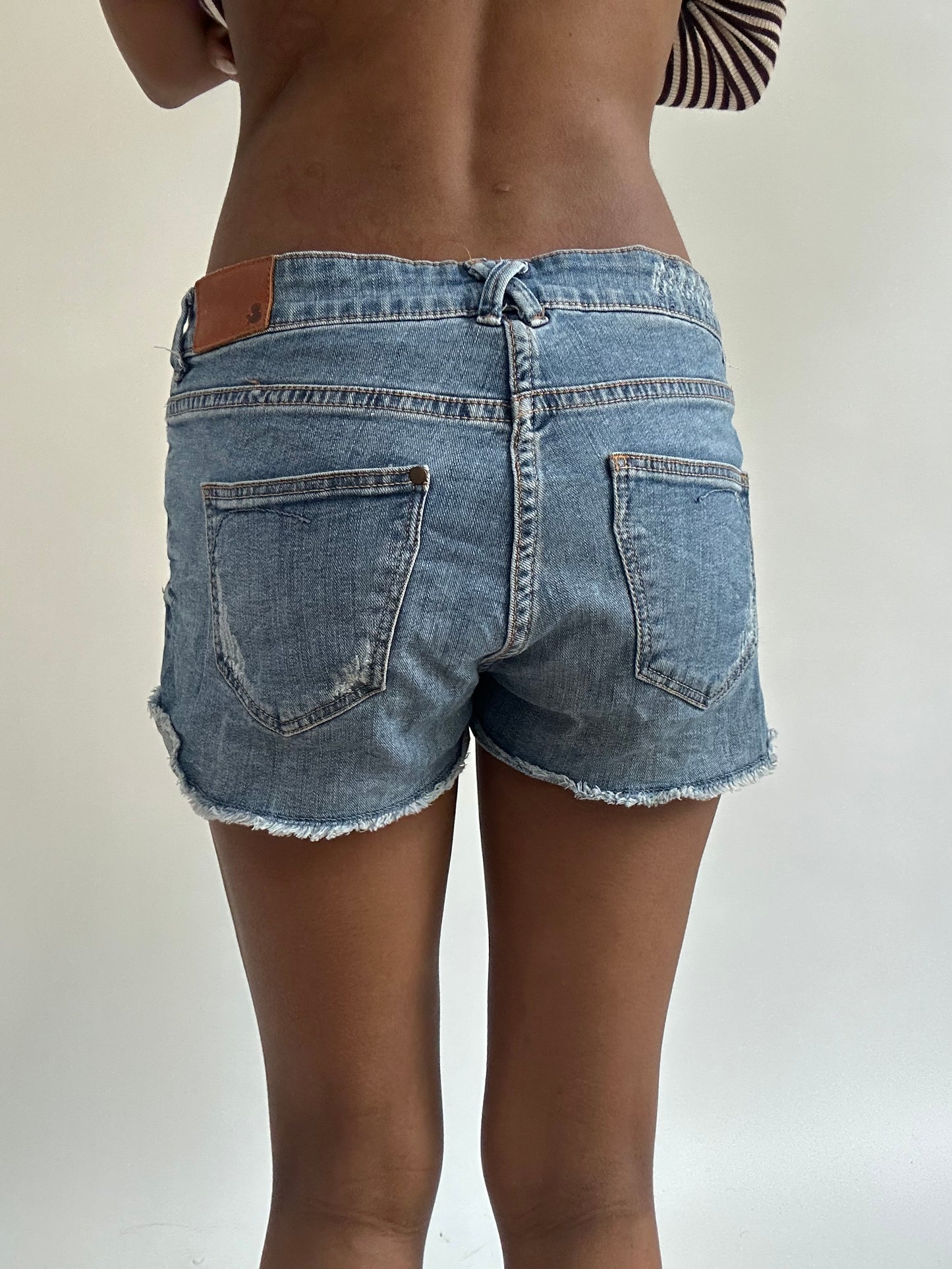 BEST PICKS | small blue denim mini shorts