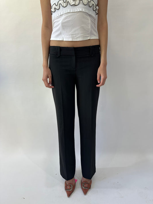 devil wears prada | medium black kookai pinstripe trousers