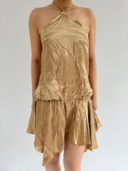 ‼️ medium golden sequin detail dress
