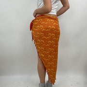 💻‼️ BEST PICKS | #1 orange/yellow lace shawl / sarong with beads