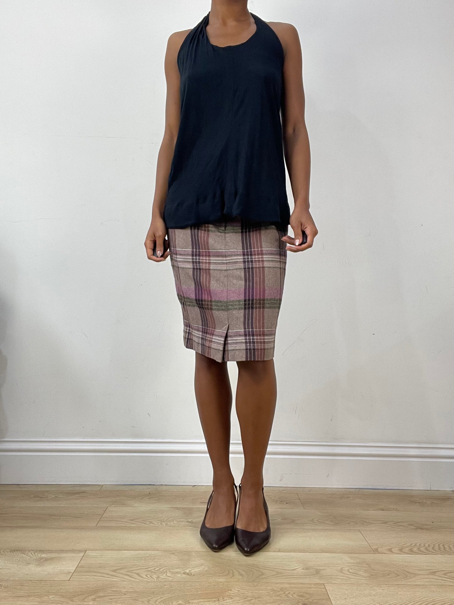 vintage edit: halloween | extra small black miss sixty draped halterneck top