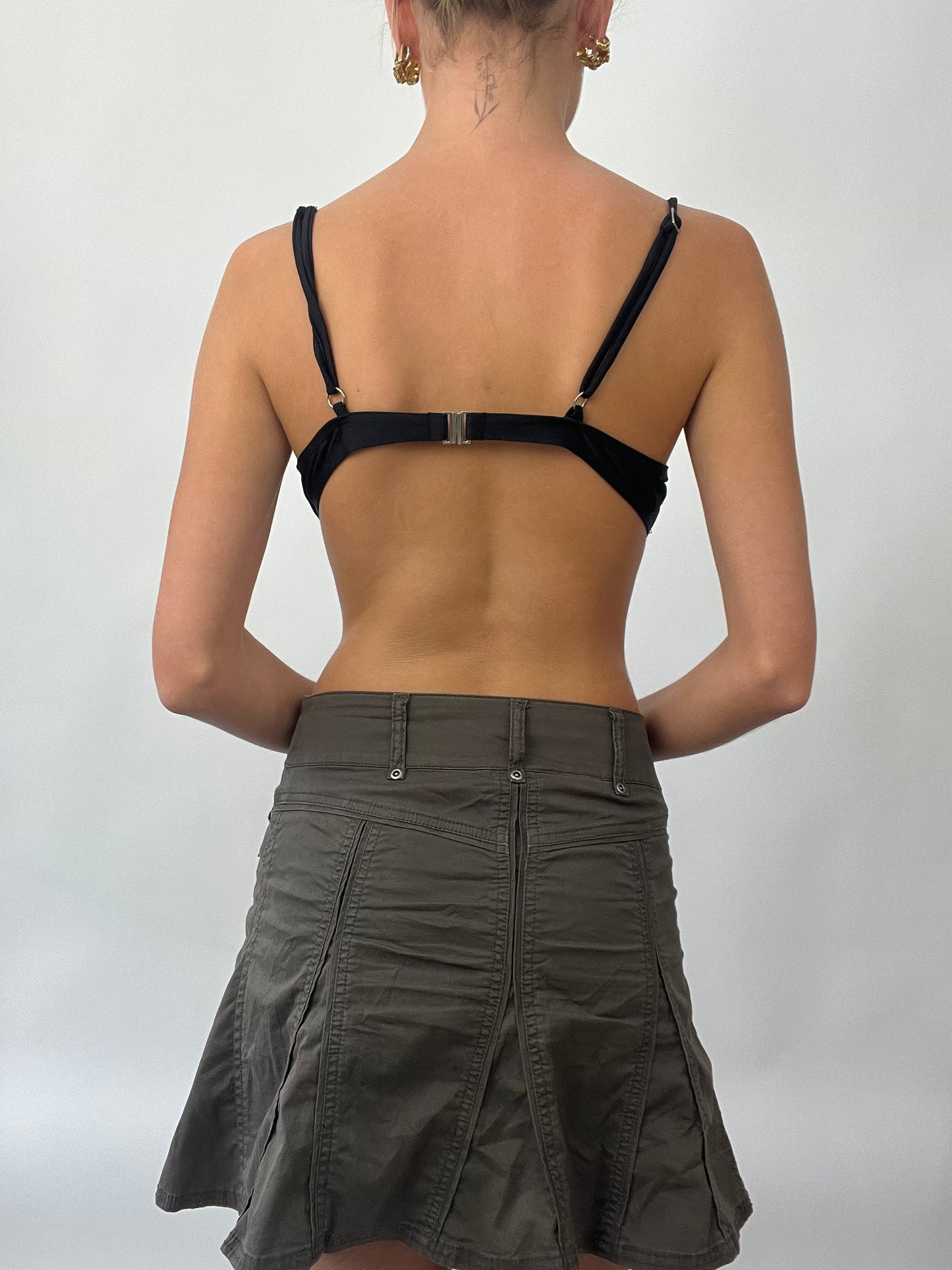 BRAT GIRL SUMMER DROP | large silver and black snakeskin bikini