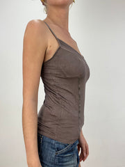 vintage edit eight | small brown cami