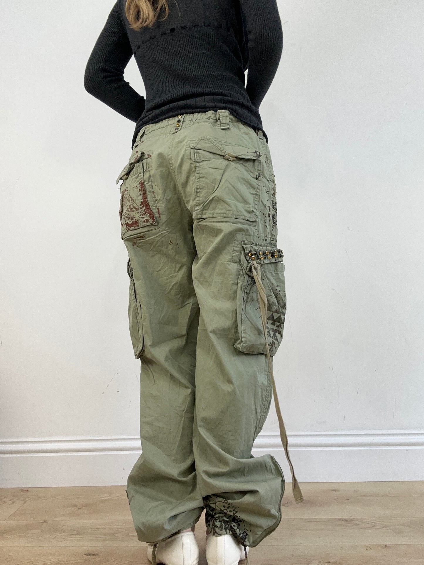vintage edit thirteen | medium khaki cargo trousers